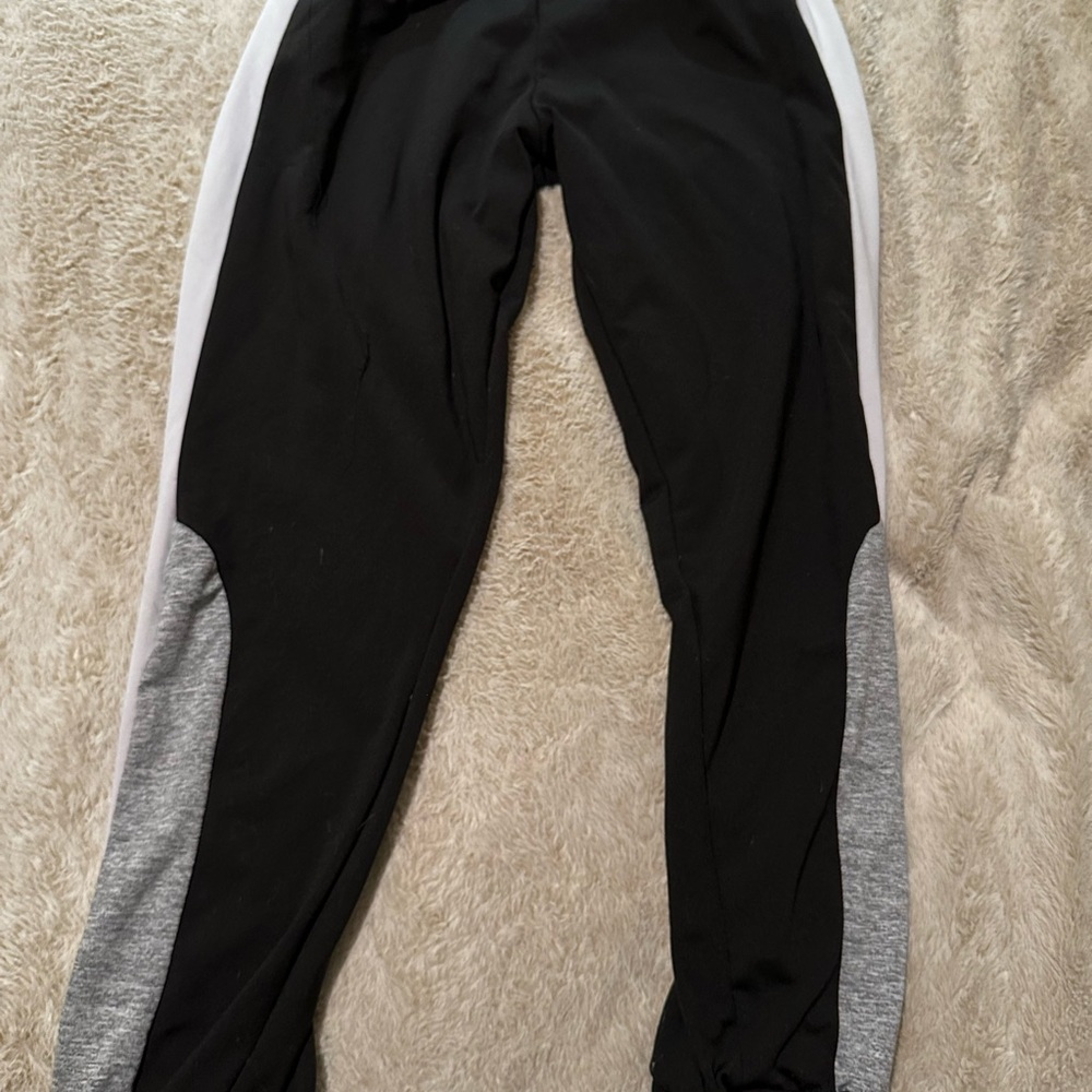 Kids Black and Gray Track Pants